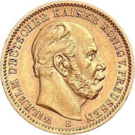 Аверс монеты - 20 марок 1874 года B "Пруссия" - цена золотой монеты - Германия, Германская Империя
