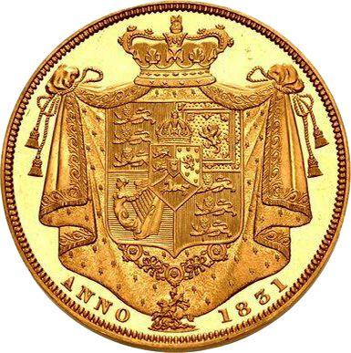 Реверс монеты - 2 фунта 1831 года WW - цена золотой монеты - Великобритания, Вильгельм IV
