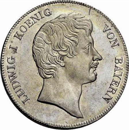 Awers monety - Talar 1833 - cena srebrnej monety - Bawaria, Ludwik I