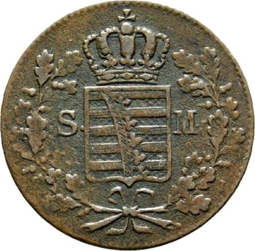 Anverso 1 Pfennig 1839 - valor de la moneda  - Sajonia-Meiningen, Bernardo II