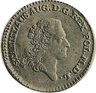 Аверс монеты - Пробный Орт (18 грошей) 1766 года FS - цена серебряной монеты - Польша, Станислав II Август