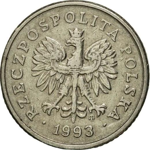 Anverso 10 groszy 1993 MW - valor de la moneda  - Polonia, República moderna