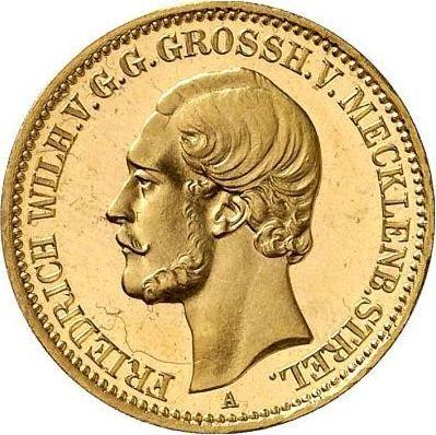 Anverso 10 marcos 1873 A "Mecklemburgo Vorpommern Strelitz" - valor de la moneda de oro - Alemania, Imperio alemán