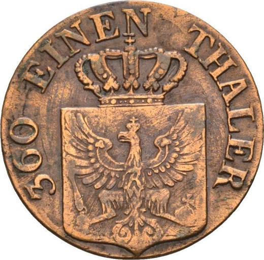 Аверс монеты - 1 пфенниг 1824 года D - цена  монеты - Пруссия, Фридрих Вильгельм III