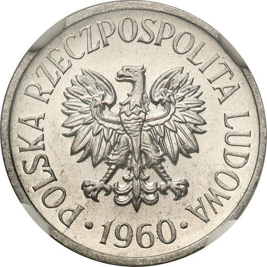 Awers monety - 5 groszy 1960 - cena  monety - Polska, PRL