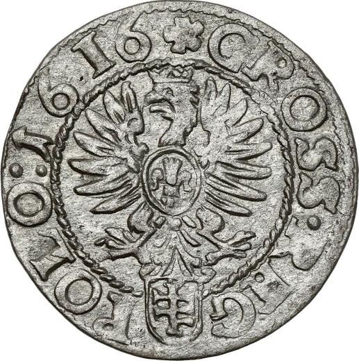 Rewers monety - 1 grosz 1616 - cena srebrnej monety - Polska, Zygmunt III
