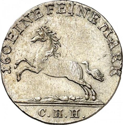Аверс монеты - 3 мариенгроша 1817 года C.H.H. - цена серебряной монеты - Ганновер, Георг III