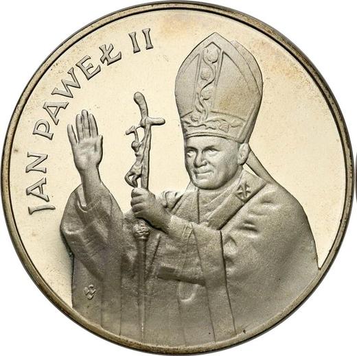 Reverso 10000 eslotis 1987 MW SW "JuanPablo II" Plata - valor de la moneda de plata - Polonia, República Popular