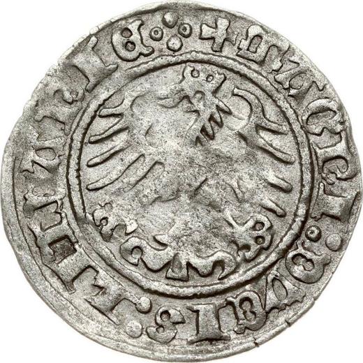 Реверс монеты - Полугрош (1/2 гроша) 1515 года "Литва" - цена серебряной монеты - Польша, Сигизмунд I Старый