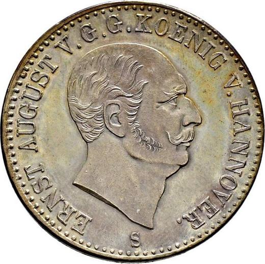 Аверс монеты - Талер 1840 года A "Тип 1840-1841" - цена серебряной монеты - Ганновер, Эрнст Август