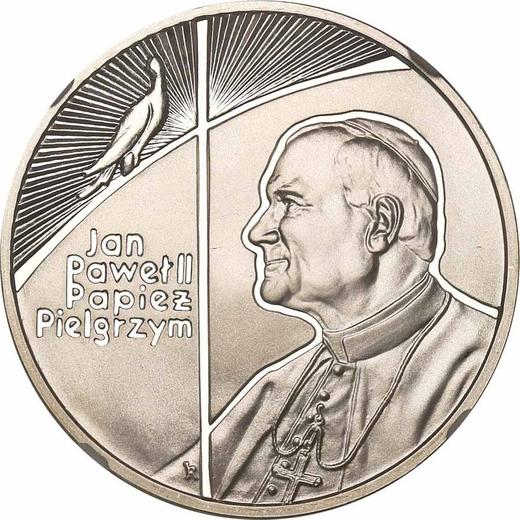 Reverso 10 eslotis 1999 MW RK "JuanPablo II" - valor de la moneda de plata - Polonia, República moderna