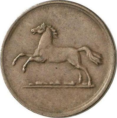 Awers monety - 2 fenigi 1854 B - cena  monety - Brunszwik-Wolfenbüttel, Wilhelm