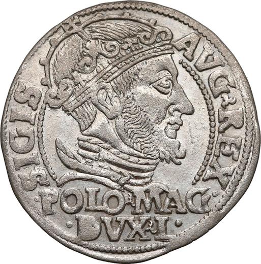 Awers monety - 1 grosz 1548 "Litwa" - cena srebrnej monety - Polska, Zygmunt II August