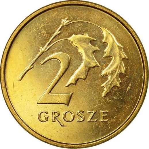 Rewers monety - 2 grosze 2012 MW - cena  monety - Polska, III RP po denominacji