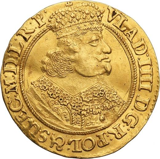 Аверс монеты - Дукат 1648 года GR "Торунь" - цена золотой монеты - Польша, Владислав IV