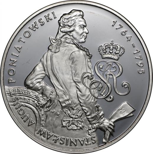 Reverse 10 Zlotych 2005 MW ET "Stanislaw August Poniatowski" Half-length portrait - Silver Coin Value - Poland, III Republic after denomination