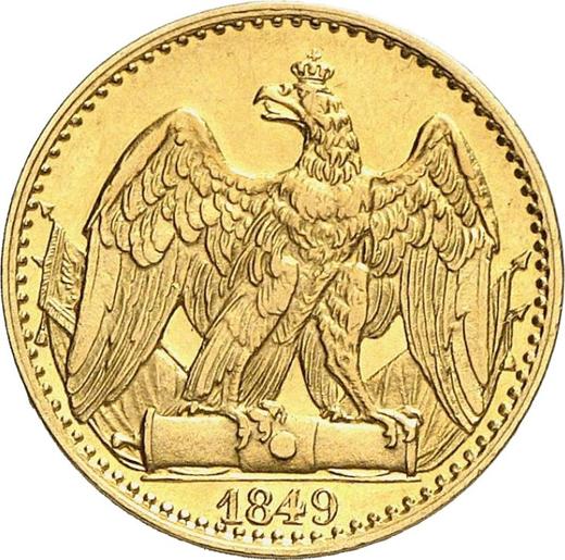 Реверс монеты - 1/2 фридрихсдора 1849 года A - цена золотой монеты - Пруссия, Фридрих Вильгельм IV