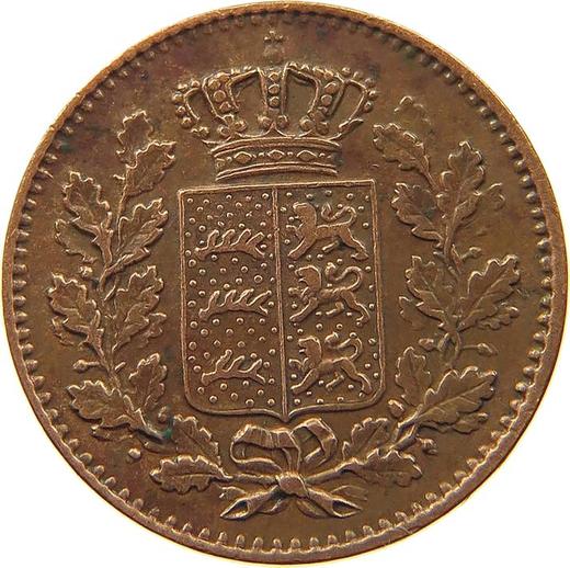 Obverse 1/2 Kreuzer 1859 "Type 1858-1864" -  Coin Value - Württemberg, William I
