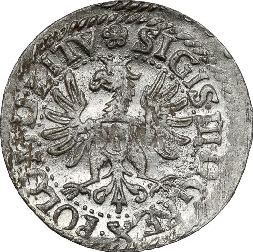 Аверс монеты - 1 грош 1613 года "Литва" - цена серебряной монеты - Польша, Сигизмунд III Ваза