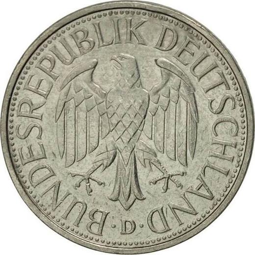Реверс монеты - 1 марка 1986 года D - цена  монеты - Германия, ФРГ