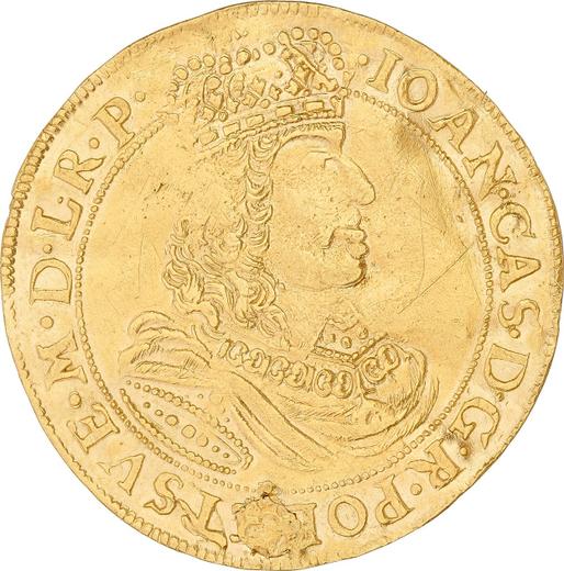 Аверс монеты - 2 дуката 1668 года HS "Торунь" - цена золотой монеты - Польша, Ян II Казимир