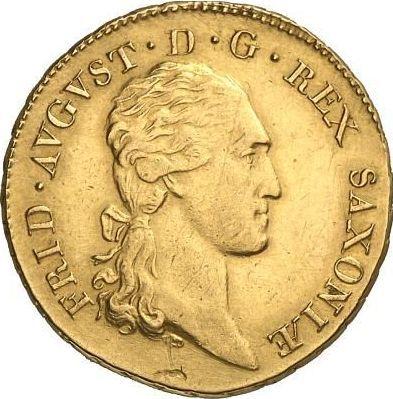 Awers monety - 5 talarów 1809 S.G.H. - cena złotej monety - Saksonia, Fryderyk August I