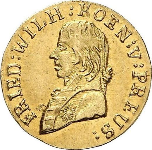Awers monety - 1 krajcar 1808 G "Śląsk" Złoto - cena złotej monety - Prusy, Fryderyk Wilhelm III