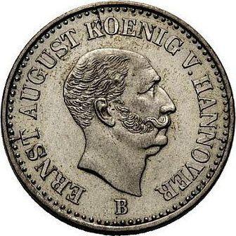 Obverse 1/12 Thaler 1844 B - Silver Coin Value - Hanover, Ernest Augustus