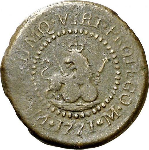Rewers monety - 1 cuarto 1771 M - cena  monety - Filipiny, Karol III