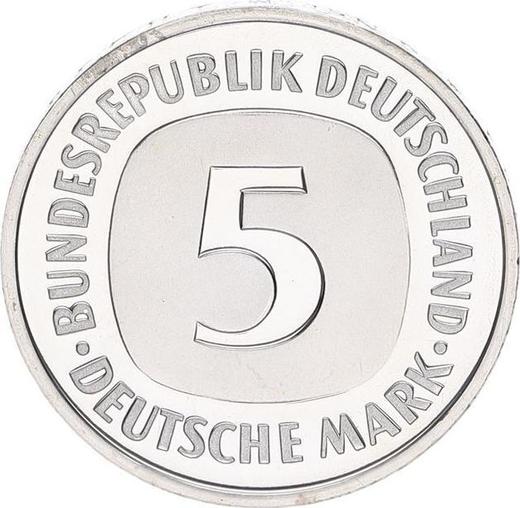 Аверс монеты - 5 марок 1982 года G - цена  монеты - Германия, ФРГ