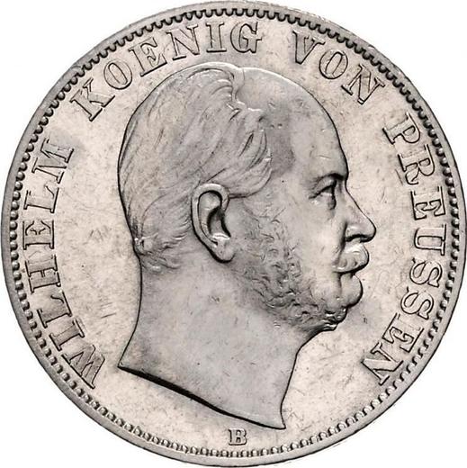Obverse Thaler 1869 B - Silver Coin Value - Prussia, William I