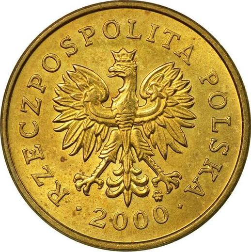 Аверс монеты - 2 гроша 2000 года MW - цена  монеты - Польша, III Республика после деноминации