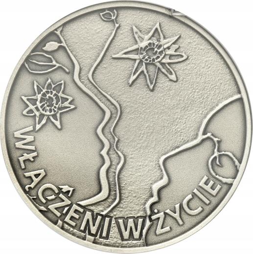 Reverso 10 eslotis 2013 MW "50 aniversario de la Asociación Polaca para Personas con Retraso Mental" - valor de la moneda de plata - Polonia, República moderna