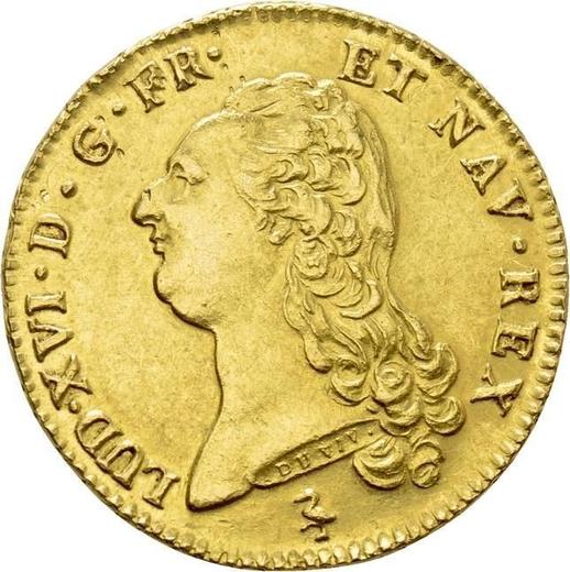Awers monety - Podwójny Louis d'Or 1786 A Paryż - cena złotej monety - Francja, Ludwik XVI