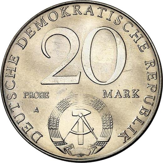 Reverso Pruebas 20 marcos 1979 A "30 aniversario de la RDA" - valor de la moneda  - Alemania, República Democrática Alemana (RDA)