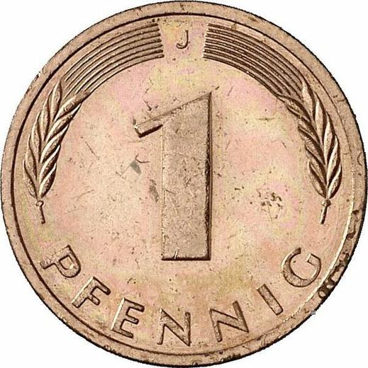 Аверс монеты - 1 пфенниг 1988 года J - цена  монеты - Германия, ФРГ