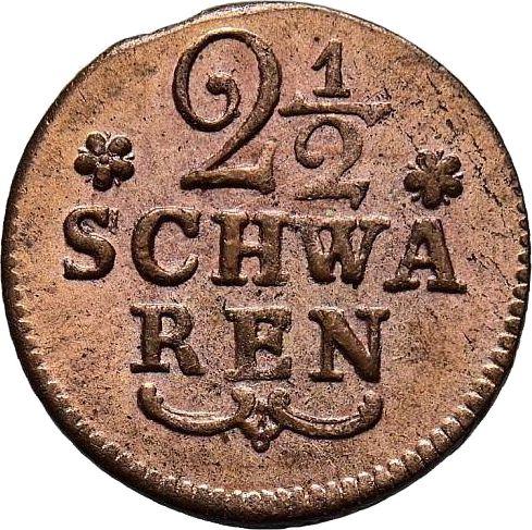 Реверс монеты - 2 1/2 шварена 1802 года - цена  монеты - Бремен, Вольный ганзейский город