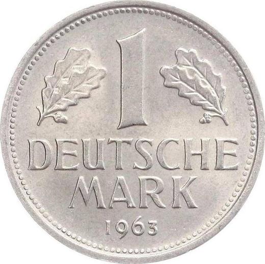 Obverse 1 Mark 1963 F -  Coin Value - Germany, FRG