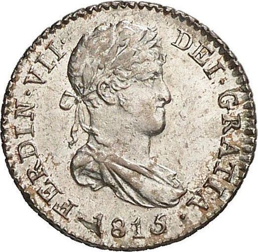 Anverso Medio real 1815 M GJ - valor de la moneda de plata - España, Fernando VII
