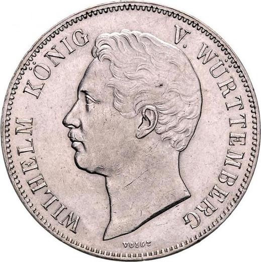 Аверс монеты - 2 талера 1842 года - цена серебряной монеты - Вюртемберг, Вильгельм I