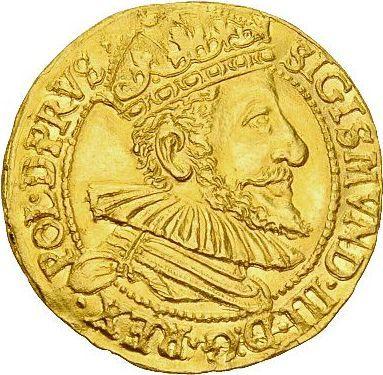 Awers monety - Dukat 1590 "Gdańsk" - cena złotej monety - Polska, Zygmunt III
