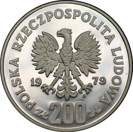 Аверс монеты - 200 злотых 1979 года MW "Мешко I" Серебро - цена серебряной монеты - Польша, Народная Республика