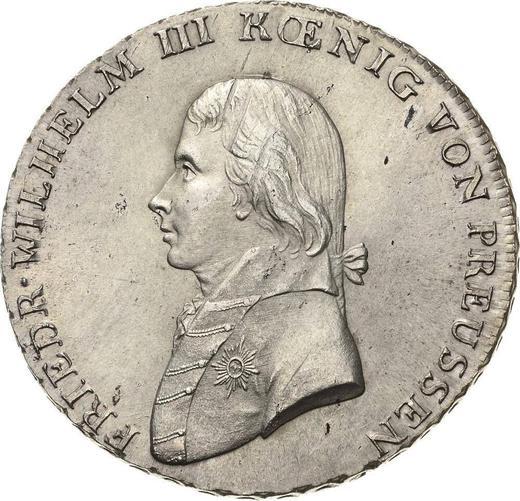 Аверс монеты - Талер 1805 года A - цена серебряной монеты - Пруссия, Фридрих Вильгельм III