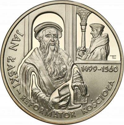 Reverso 10 eslotis 1999 MW ET "500 aniversario de Jan Łaski" - valor de la moneda de plata - Polonia, República moderna