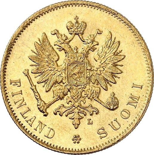 Аверс монеты - 10 марок 1905 года L - цена золотой монеты - Финляндия, Великое княжество