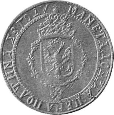 Reverso Prueba Poltina (1/2 rublo) 1699 - valor de la moneda de plata - Rusia, Pedro I