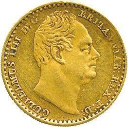 Awers monety - 1 pens 1831 "Maundy" Złoto - cena złotej monety - Wielka Brytania, Wilhelm IV