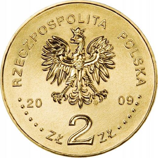 Awers monety - 2 złote 2009 MW "Krzysztof Kamil Baczyński" - cena  monety - Polska, III RP po denominacji