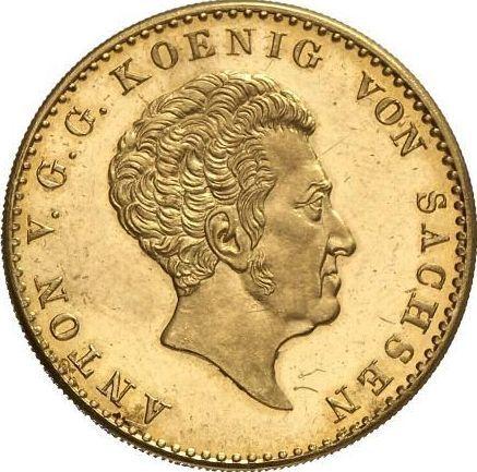 Аверс монеты - 10 талеров 1832 года S - цена золотой монеты - Саксония, Антон