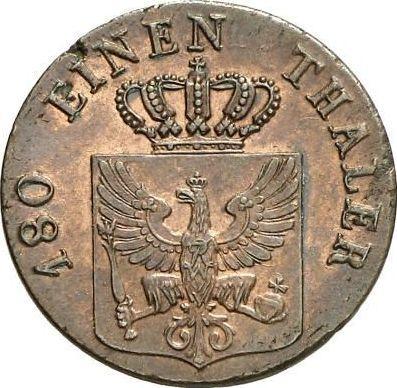 Awers monety - 2 fenigi 1826 D - cena  monety - Prusy, Fryderyk Wilhelm III